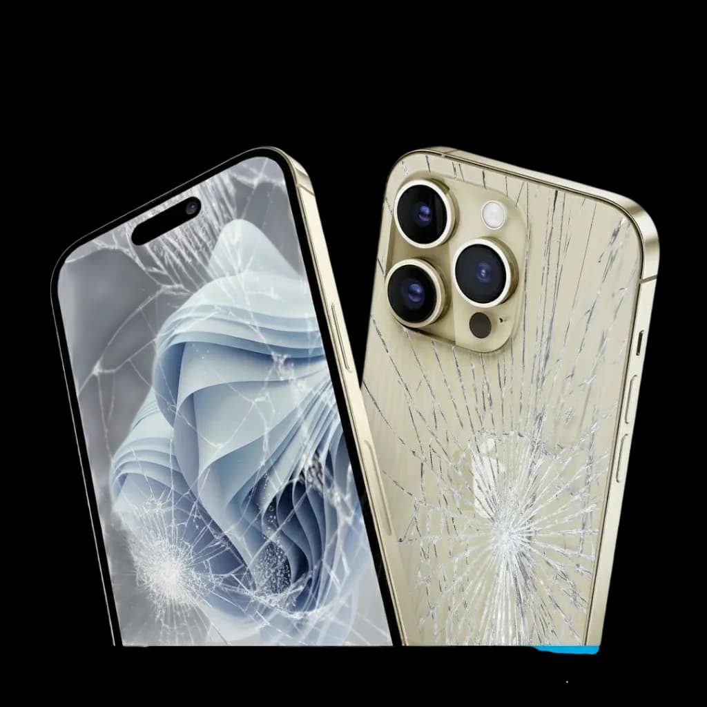 Broken screen repair preview