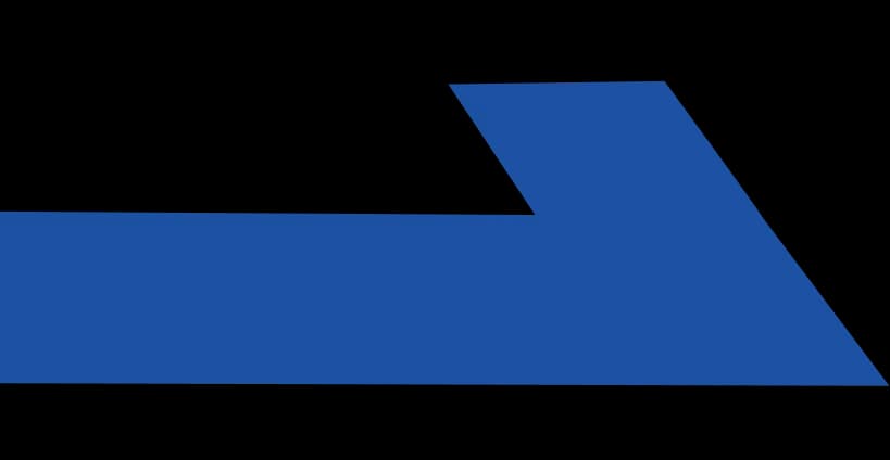 Blue geometric strip