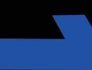 Blue geometric strip mobile